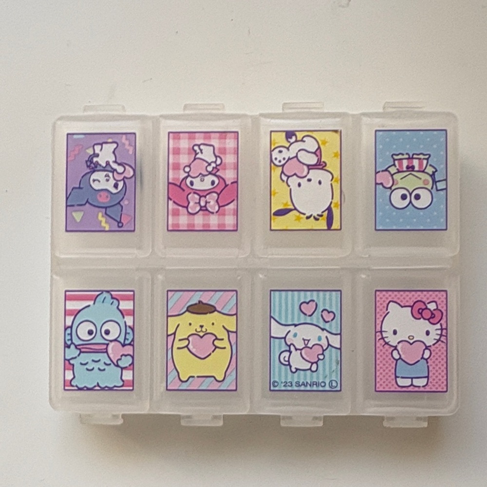 Sanrio Multicolor 8-Pocket Pill Case